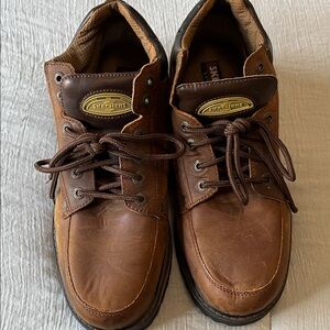 Skechers Men's Brown Leather Boots